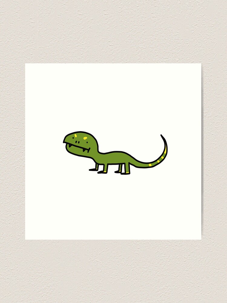 Silly Lizard Funny Design Art Print for Sale by Jellibeany