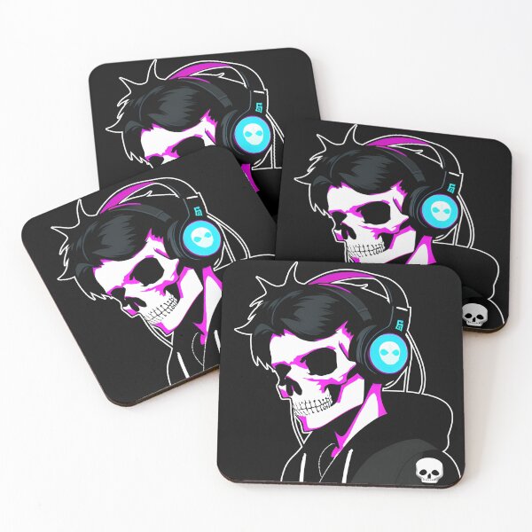 Item preview, Skull With Headphones and jacket, Violet | Listening Music designed and sold by General-Corner.