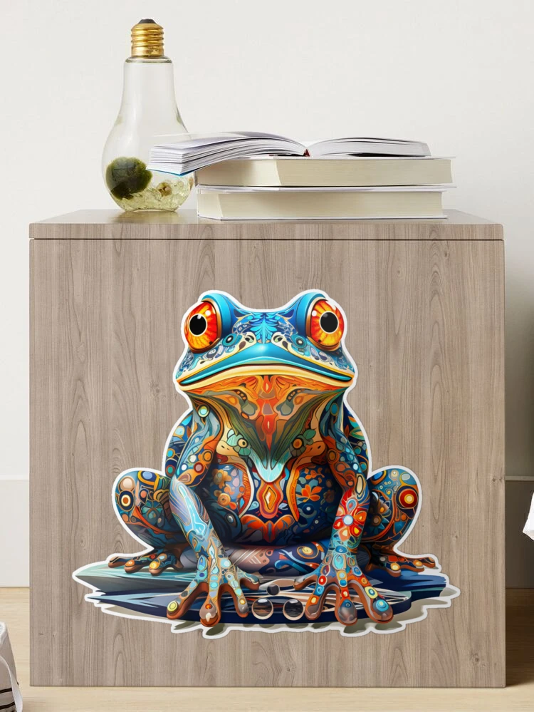 Psychedelic Frog Sticker #1-STKR-PSYF1