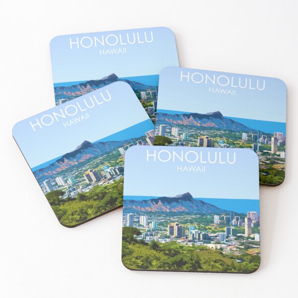 Item preview, Diamond Head, Honolulu, Hawaii, USA, Print designed and sold by summattodraw.