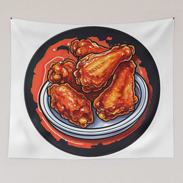 Item preview, Juicy wings in spicy sauce designed and sold by abmkf.