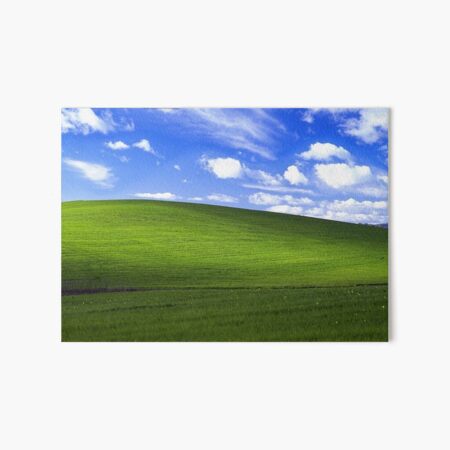 Bliss - Windows XP Wallpaper Art Board Print