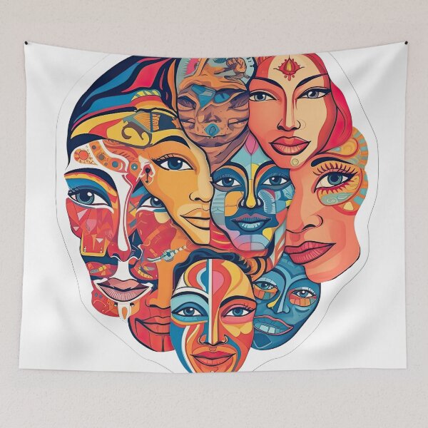 Item preview, Collage of different faces designed and sold by abmkf.