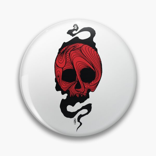 Item preview, Red Skull Tattoo Style Illustration designed and sold by Kamil Kowalski.