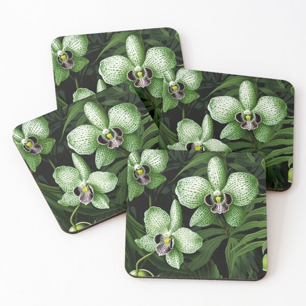 Item preview, Greenish orchids designed and sold by SilviaDays.