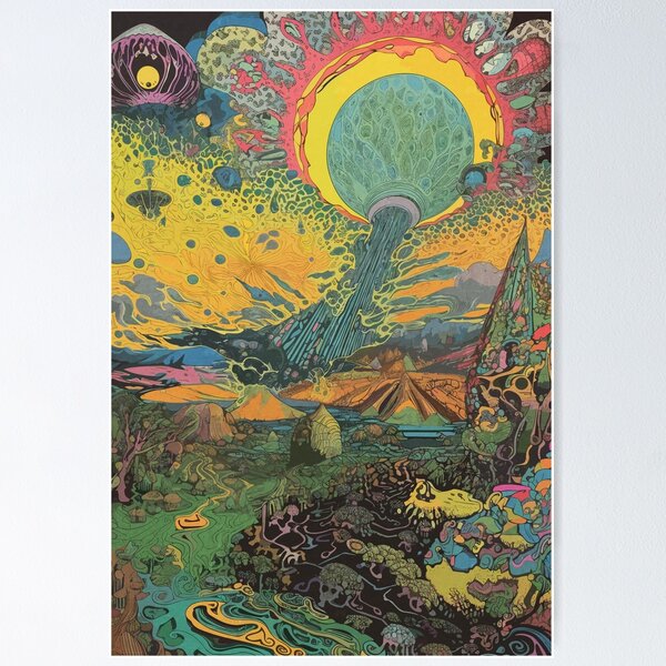 Artikel-Vorschau von Trippy Vintage Acid Poster, designt und verkauft von talisman88.