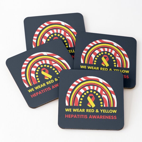 Item preview, We wear Red & Yellow | Hepatitis Awareness designed and sold by Designs By Johnny J.
