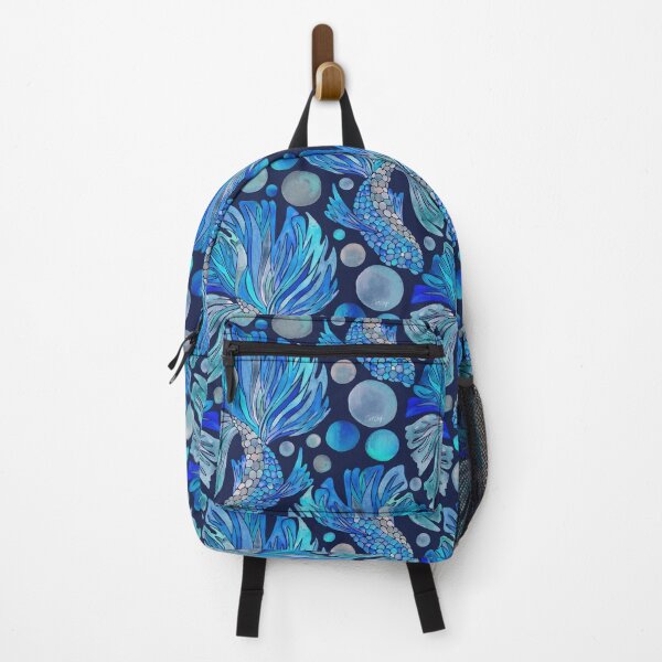 Item preview, Siamese Fighting Fish – Blue & Navy designed and sold by Cat Coquillette.