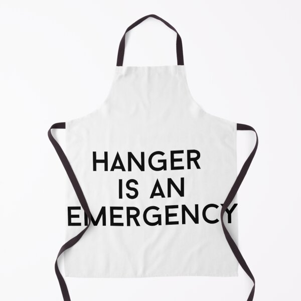 Item preview, hanger is an emergency text graphic v1a white background designed and sold by fishpressink.