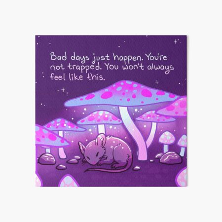 Item preview, "You're Not Trapped" Glowing Mushroom Mouse designed and sold by thelatestkate.