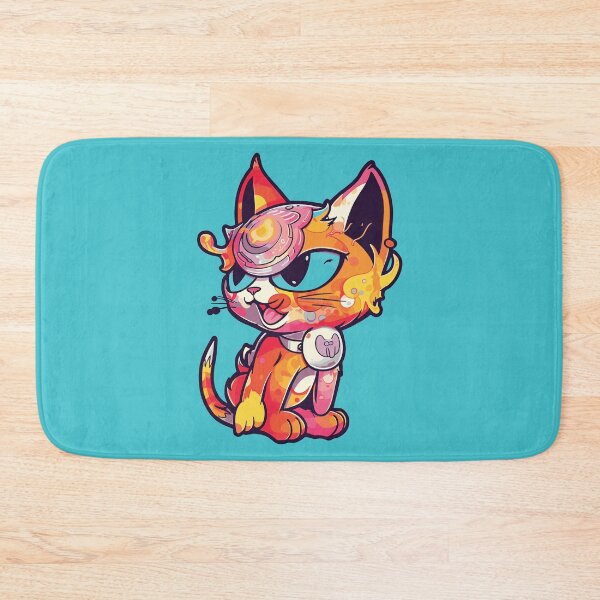 Item preview, Futuristic Multicolor Cats #31 demon cat designed and sold by SOVISART.