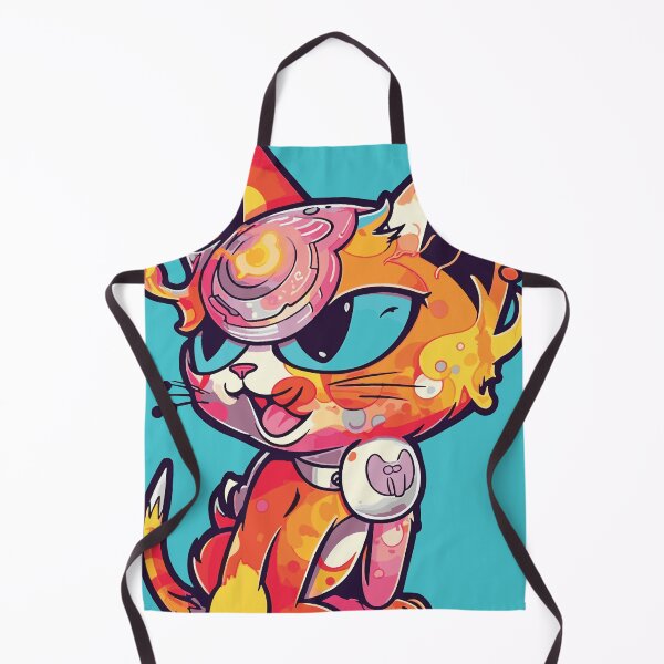 Item preview, Futuristic Multicolor Cats #31 demon cat designed and sold by SOVISART.