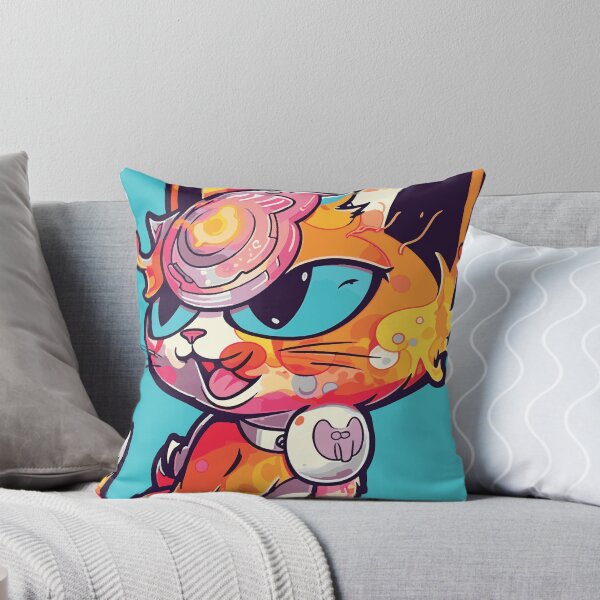 Item preview, Futuristic Multicolor Cats #31 demon cat designed and sold by SOVISART.