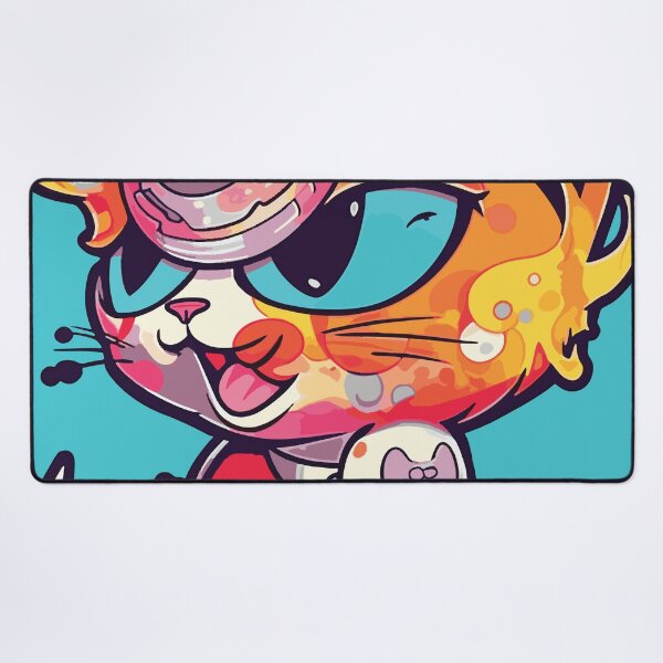 Item preview, Futuristic Multicolor Cats #31 demon cat designed and sold by SOVISART.