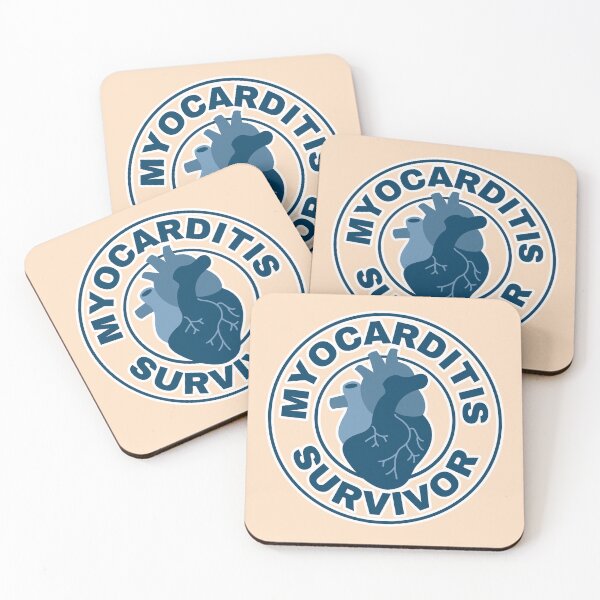 Item preview, Myocarditis survivor symbol for myocarditis awareness of cardiomyopathy designed and sold by Lady-Frost.