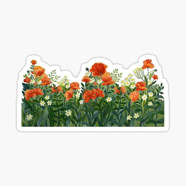 Glorious Poppies original Sticker