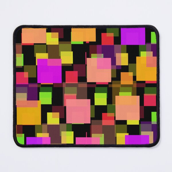 Item preview, Disco Squares Melon Orange Lime designed and sold by ArtFabric.