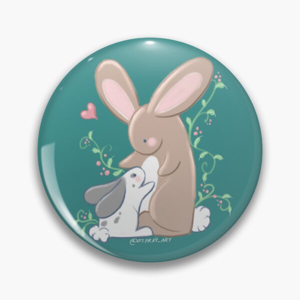 Aperçu de l'œuvre Bébé lapin avec maman créée et vendue par AllPandemonium.