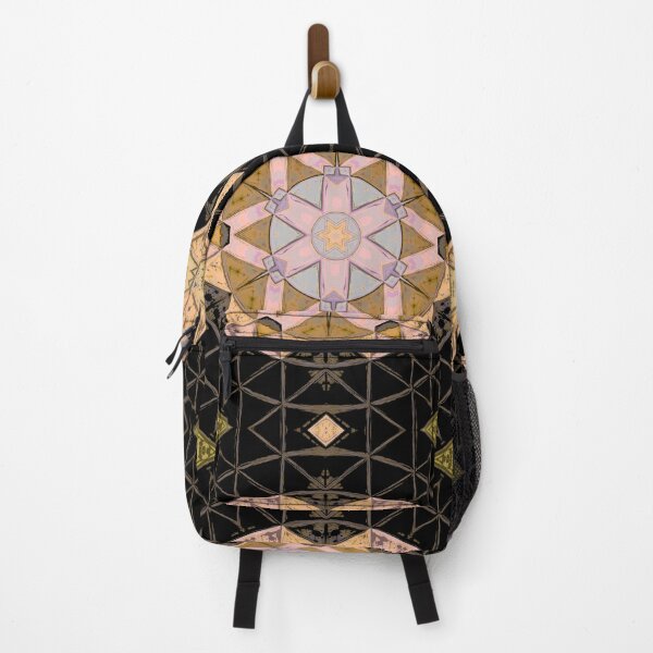 Item preview, Mosaic Kaleidoscope Flower Yellow Blue and Black designed and sold by WormholeOrbital.