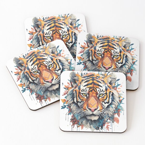 Item preview, Bold Geometric Tiger  designed and sold by Ecollections.