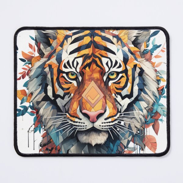 Item preview, Bold Geometric Tiger  designed and sold by Ecollections.