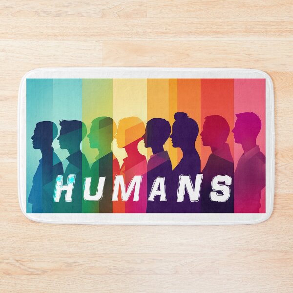 Item preview, "Humans" lettering with bright colors designed and sold by MLArtifex.