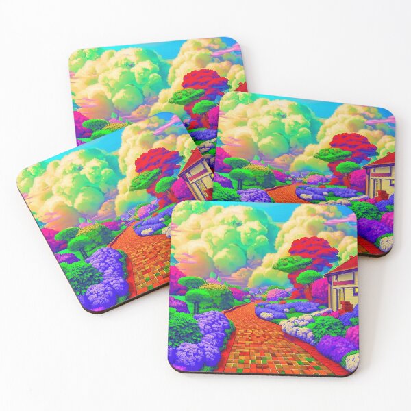 Item preview, When the Hydrangea Are in Bloom Pop Art Landscape designed and sold by LaRoach Digital Arts.