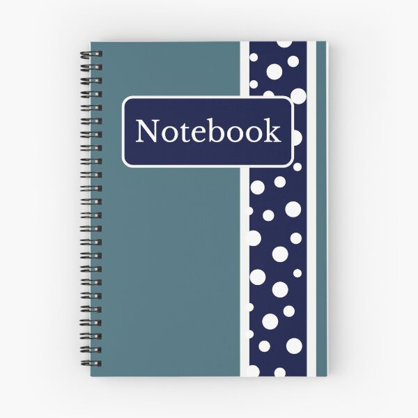 Item preview, Spanish white polka dot notebook designed and sold by Yesskathe.