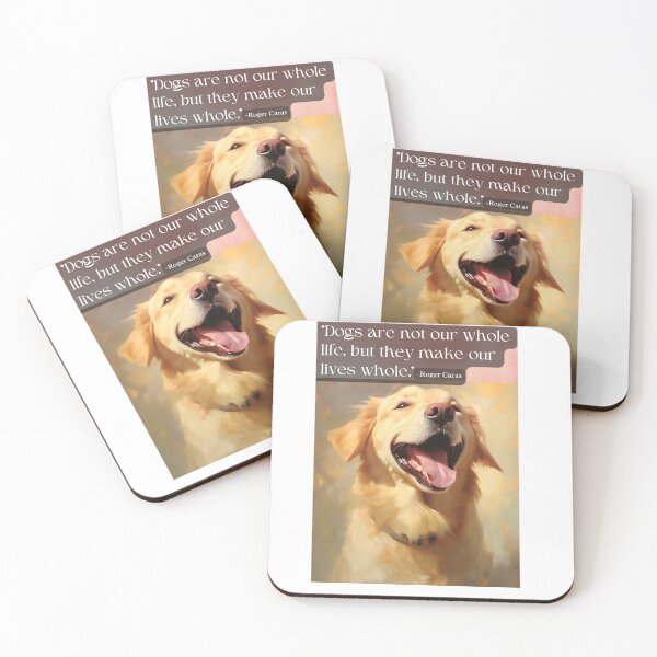 Item preview, Dogs make our life whole quote poster designed and sold by Akanga1.