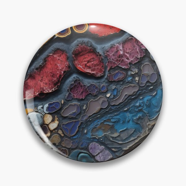 Item preview, Close-up of beautiful minerals magnified to reveal the microscopic organisms and bacteria that once thrived within it. Intricate patterns and vibrant colors designed and sold by anytka.