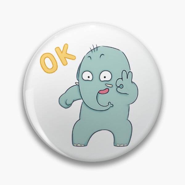 Item preview, elephant looked satisfied, like, pleased and say ok designed and sold by snow-at-noon.