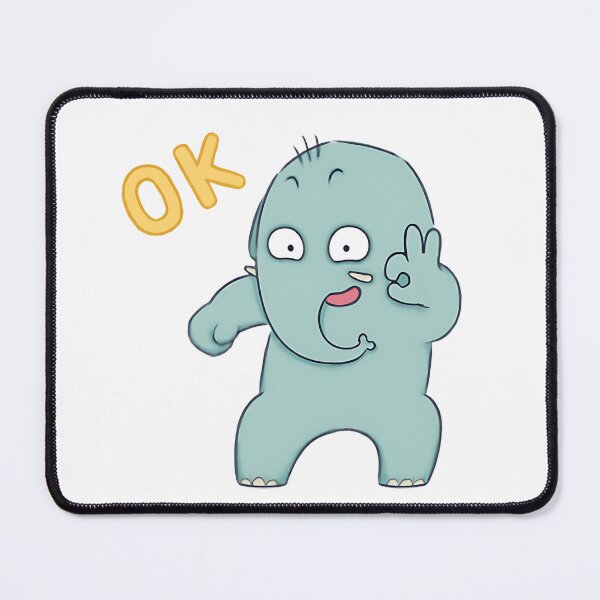 Item preview, elephant looked satisfied, like, pleased and say ok designed and sold by snow-at-noon.