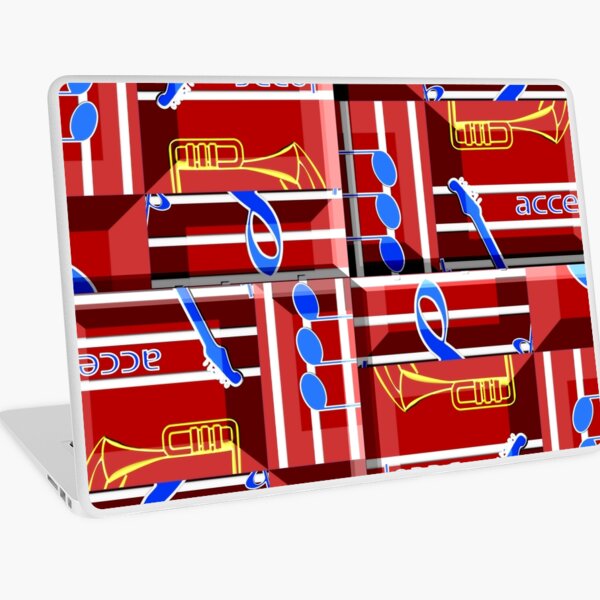 Item preview, *Wonderful Music Blue Summer Vibes - Geometric Romantic Blue Music Architecture Bauhaus Style - Ideal Gift for Guitarists and Trumpet Players* designed and sold by Ralek.