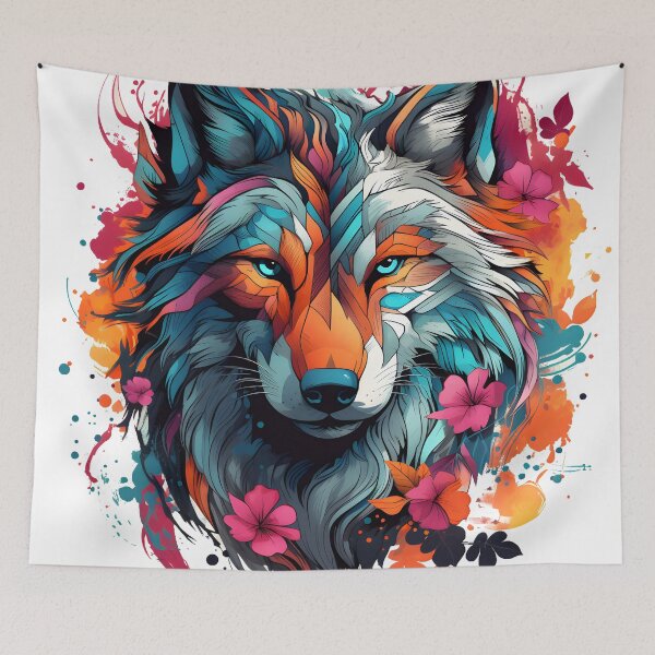 Item preview, Coloured Wolf designed and sold by Obsidian Ink by Wilshire.