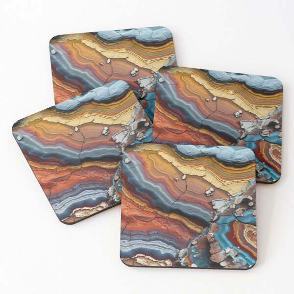 Item preview, Close-up of beautiful minerals magnified to reveal the microscopic organisms and bacteria that once thrived within it. Intricate patterns and vibrant colors. designed and sold by anytka.