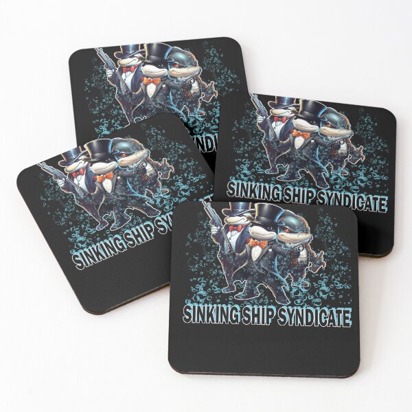 Item preview, Funny Orca Sinking Ship Syndicate - Orcas Making Waves designed and sold by Cedinho.