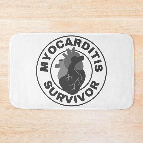 Item preview, Myocarditis survivor symbol with anatomical heart for myocarditis awareness designed and sold by Lady-Frost.