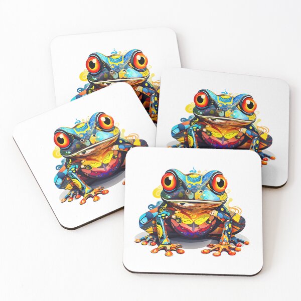 Item preview, Colorful Frog Art - Unique and Beautiful Illustration For Frog Lovers designed and sold by AlanPhotoArt.