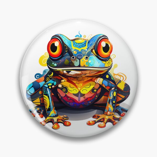 Item preview, Colorful Frog Art - Unique and Beautiful Illustration For Frog Lovers designed and sold by AlanPhotoArt.