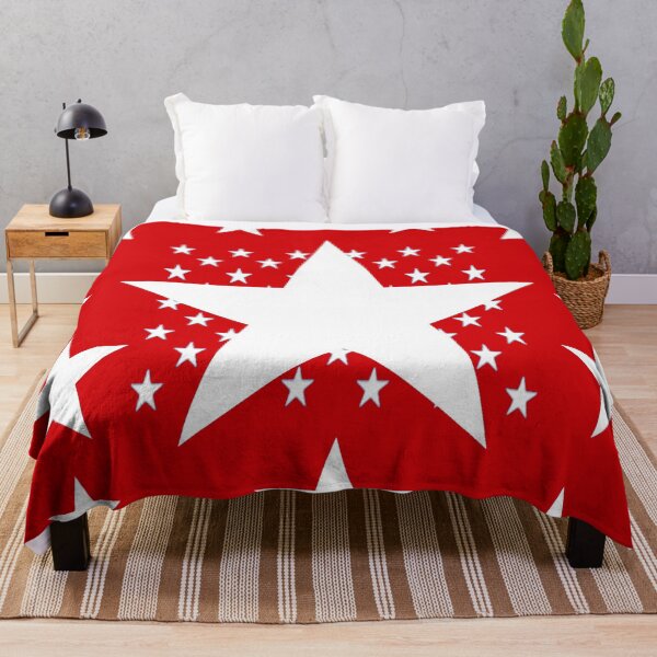 Item preview, WHITE STARS RED AMERICANA DESIGN PATTERN ART designed and sold by sharlesart.