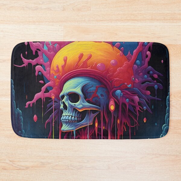 Item preview, Psychedelic Dripping Art Skull 9 designed and sold by Maxouniverse.