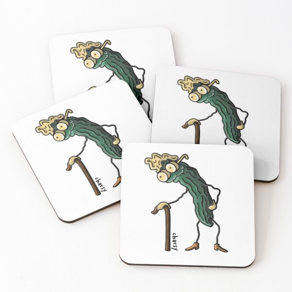 Item preview, Cute cucumber cartoon character - kitchen food art for chefs and gardeners designed and sold by CharsyArt.