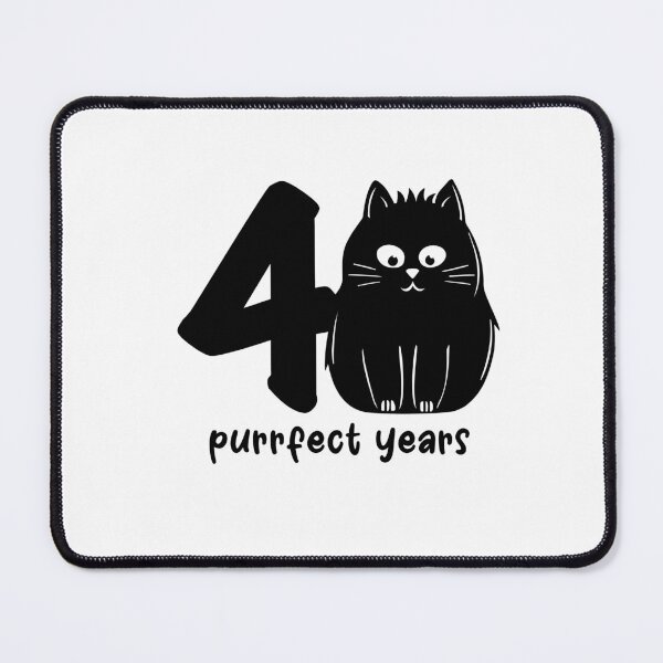 Item preview, 40 really purrfect years designed and sold by kolebridesign.