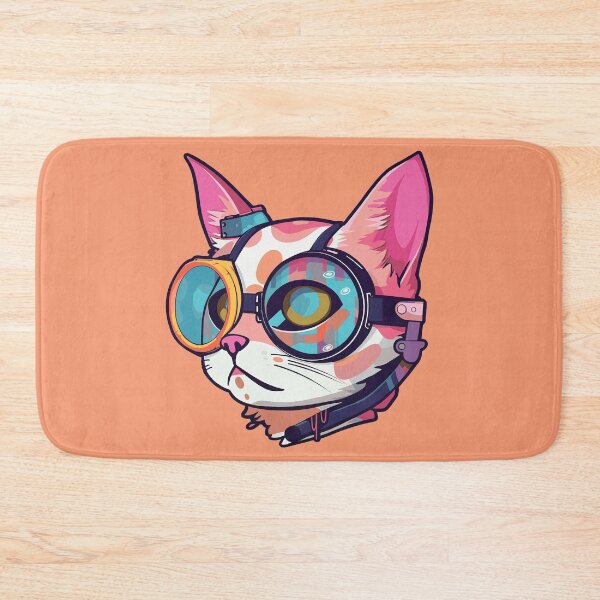 Item preview, Futuristic Multicolor Cats #5 summer designed and sold by SOVISART.
