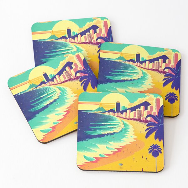 Item preview, Ipanema Beach Scene designed and sold by ArtFactoryAI.