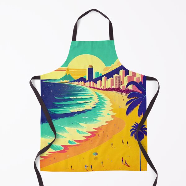 Item preview, Ipanema Beach Scene designed and sold by ArtFactoryAI.