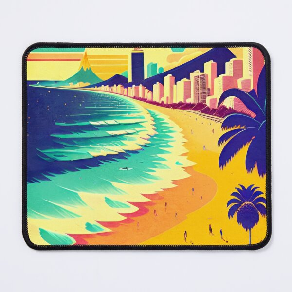 Item preview, Ipanema Beach Scene designed and sold by ArtFactoryAI.