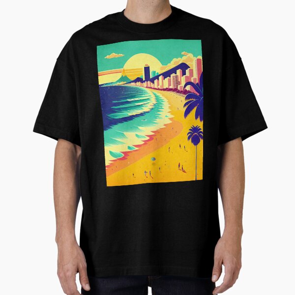 Item preview, Ipanema Beach Scene designed and sold by ArtFactoryAI.