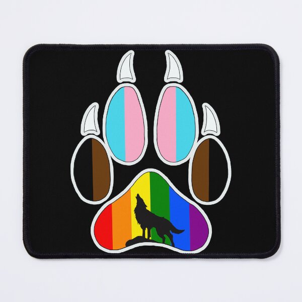Item preview, Howling With Pride Wolf Paw Print V2 designed and sold by AutumnJude Rowan.
