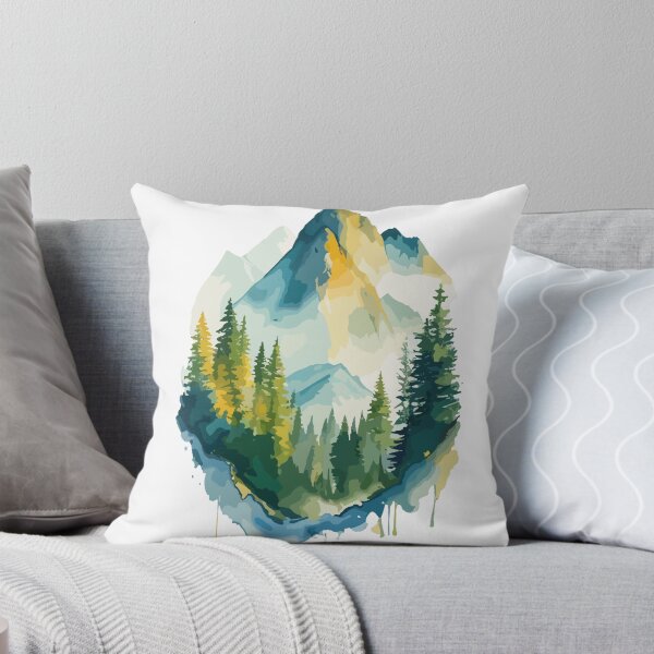 Item preview, Mountainscapes in Watercolor designed and sold by CASUALURBAN.